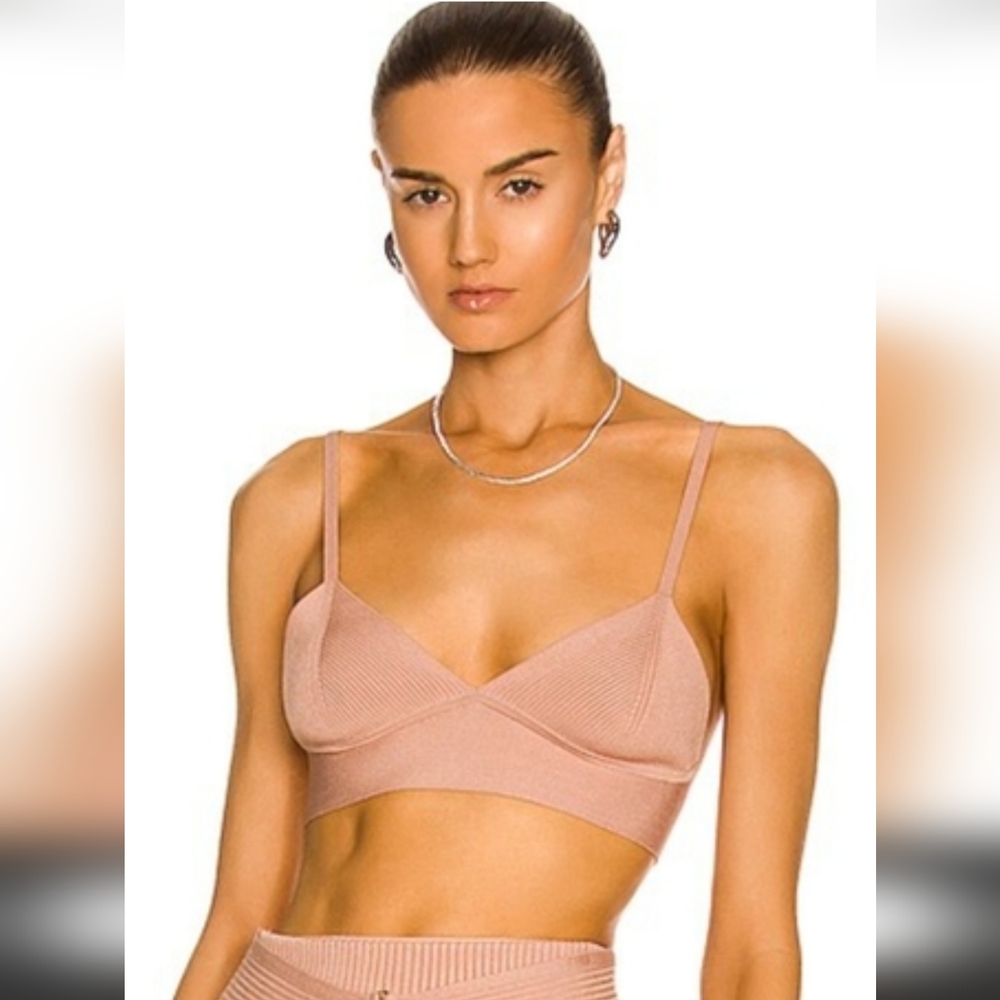 Jonathan Simkhai Lainey Rib Knit bralette Bra